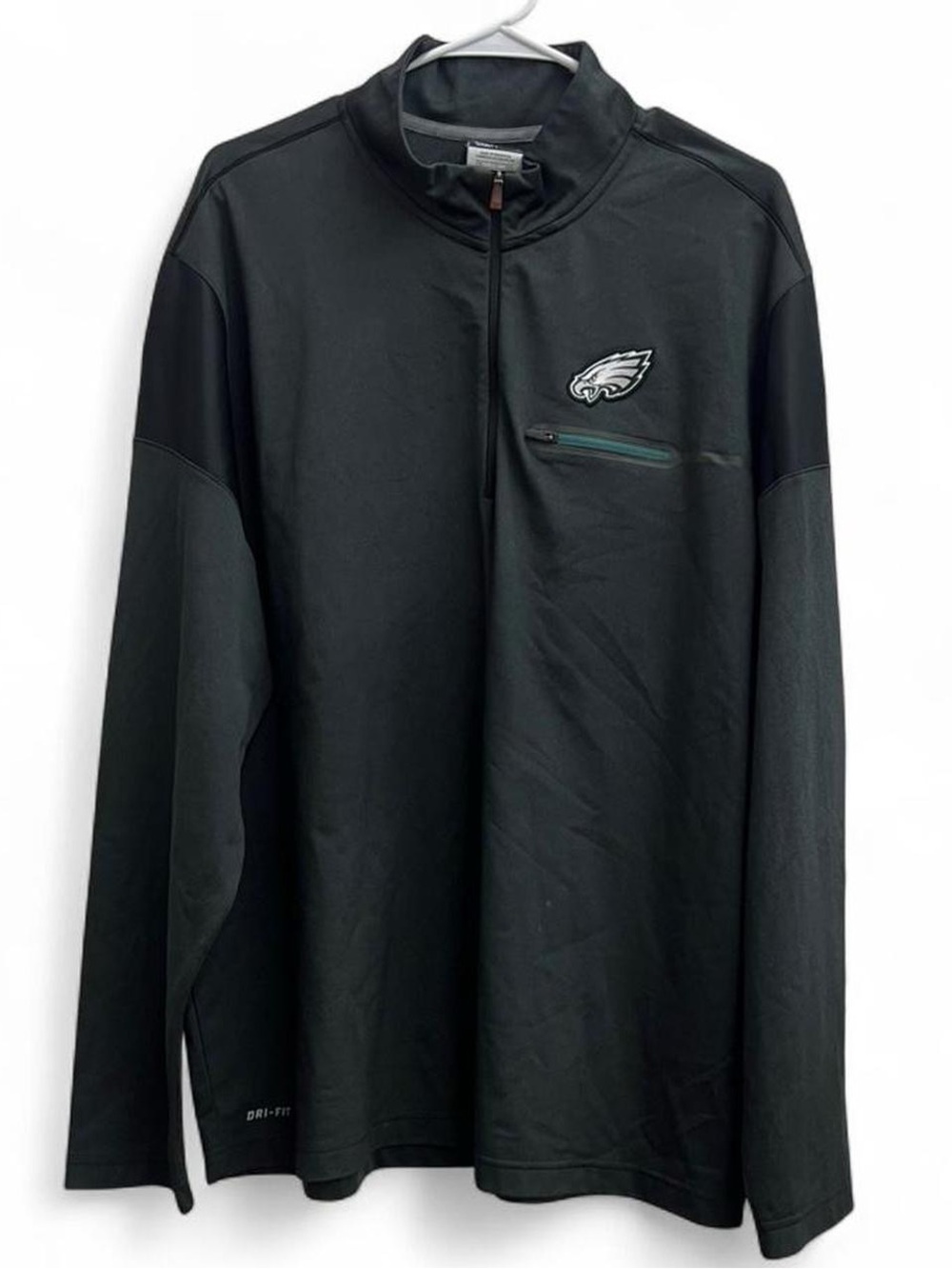 Mens Nike Philadelphia Eagles 1/4 Zip Pullover size 2XL